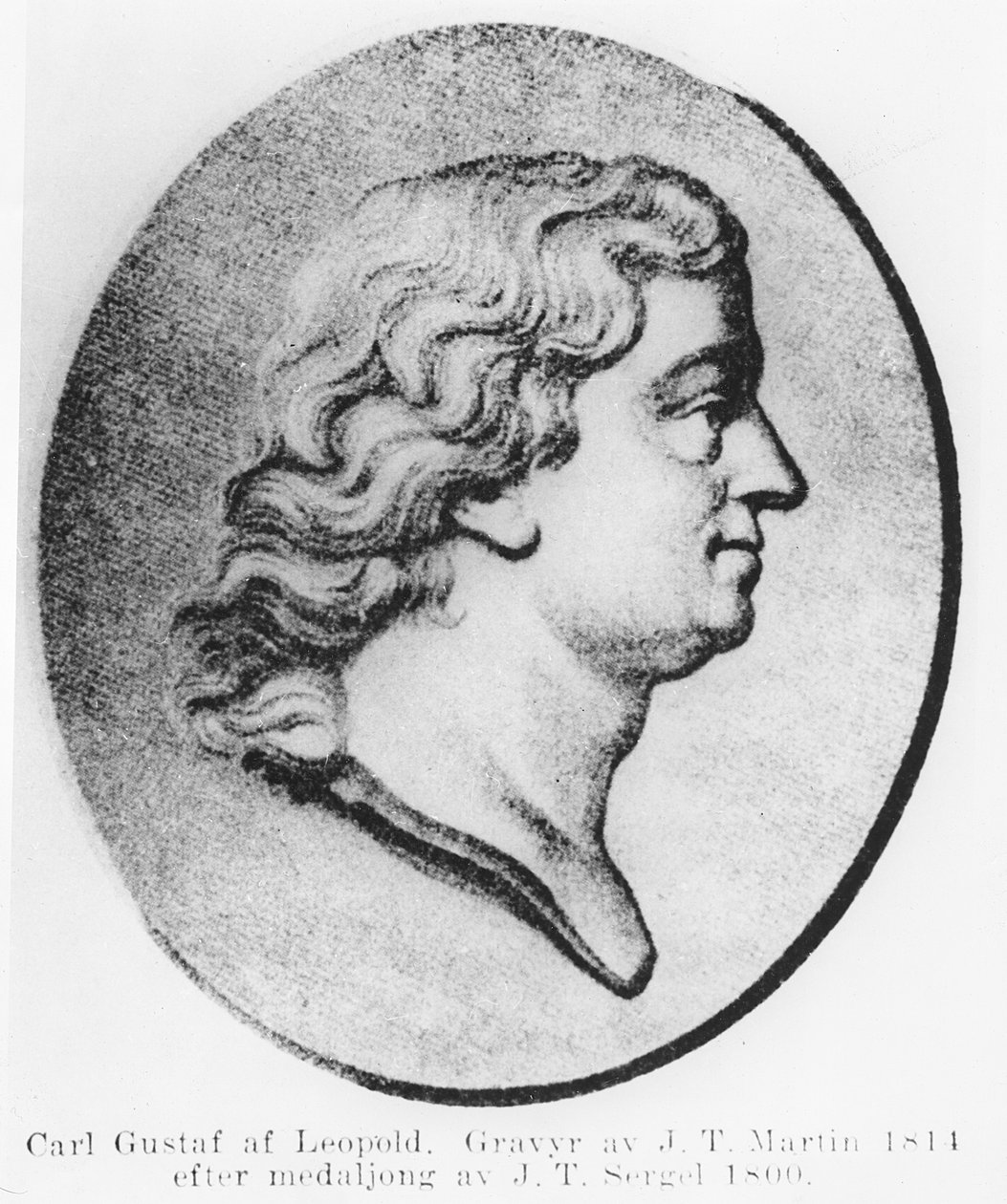 Carl Gustaf av Leopold, 1814 av Johan Tobias Sergel