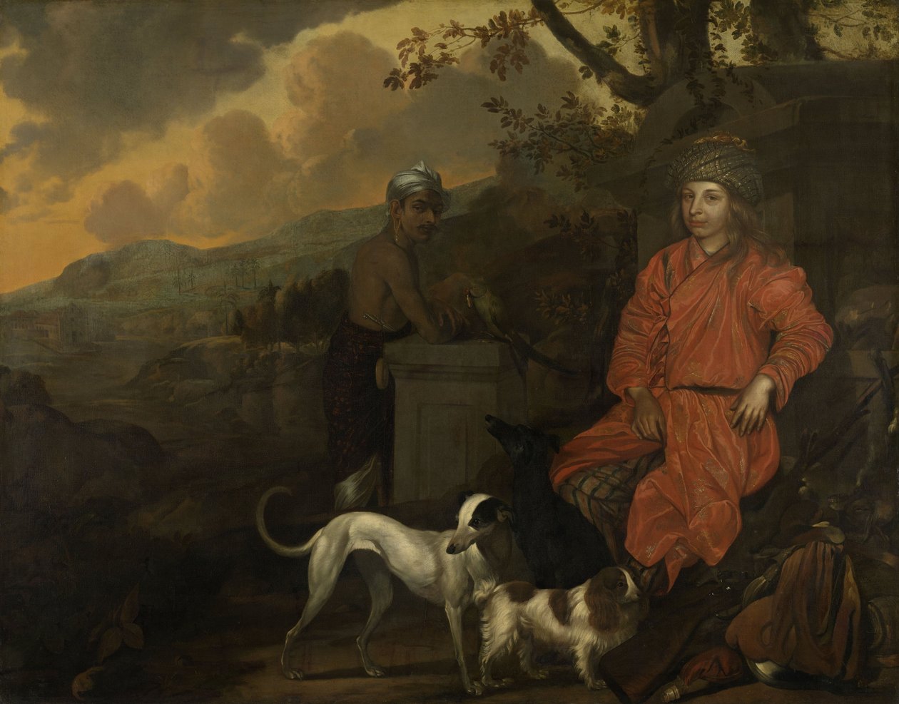 Portrett av Philip Baldaeus og Gerrit Mossopotam, 1668 av Johan de la Rocquette