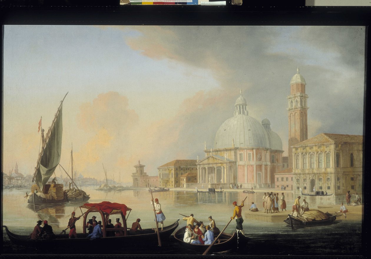 Utsikt over Venezia av Johan Richter (1665-1745). Flamsk og nederlandsk skole på 1700-tallet.(olje på lerret) av Johan Anton Richter