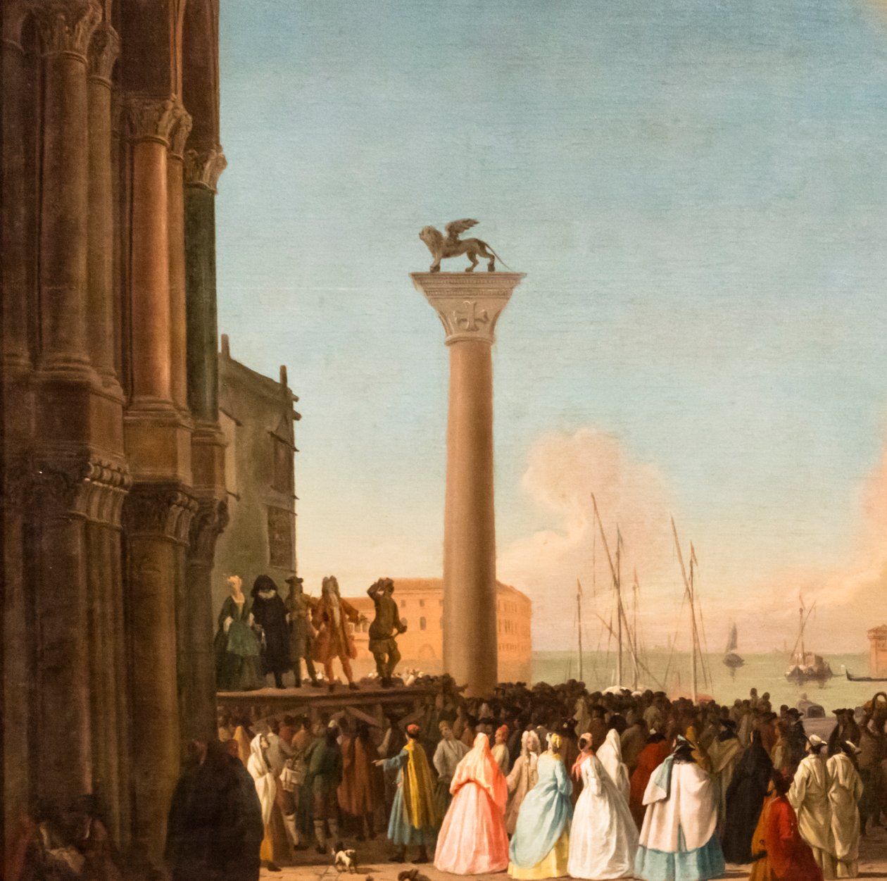 Utsikt over Piazzettaen, Venezia, ca. 1730–35 (olje på lerret) av Johan Anton Richter