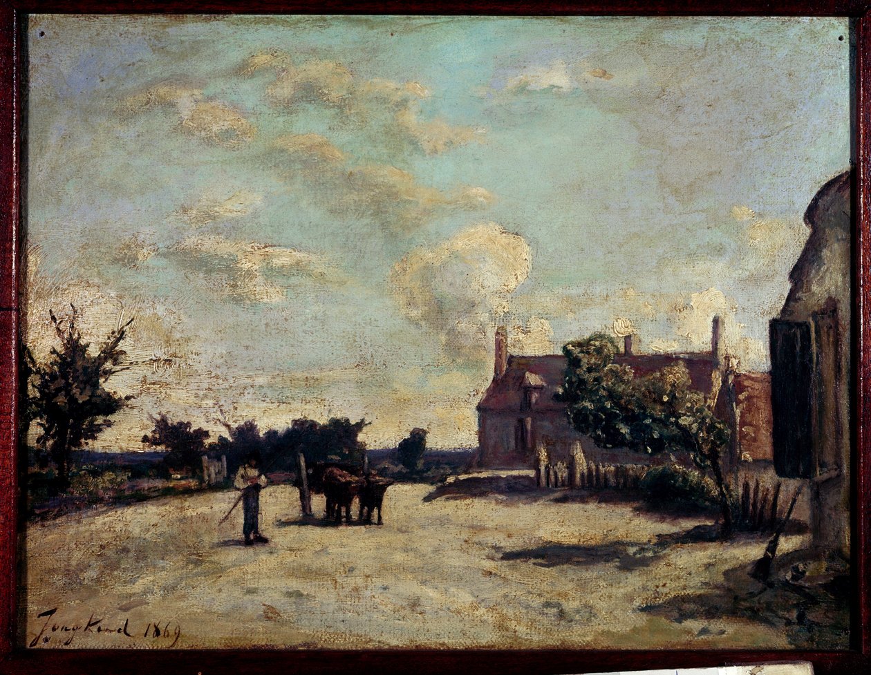 Inn-maleri av Jean Barthold Jongkind (1819-1891) 1869 Paris, Musee du Peute Palais. av Johan Barthold Jongkind