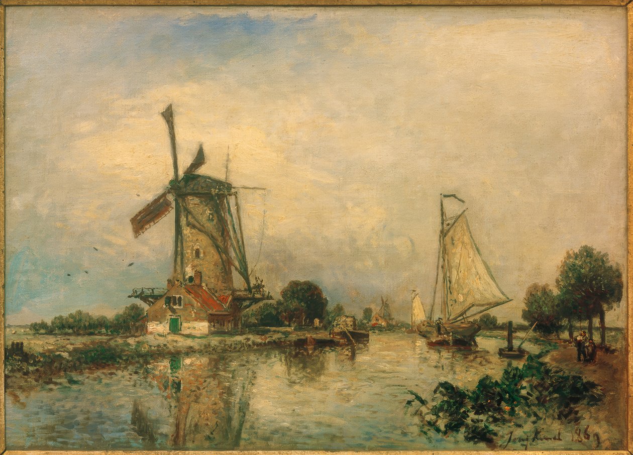 på Overschie av Johan Barthold Jongkind