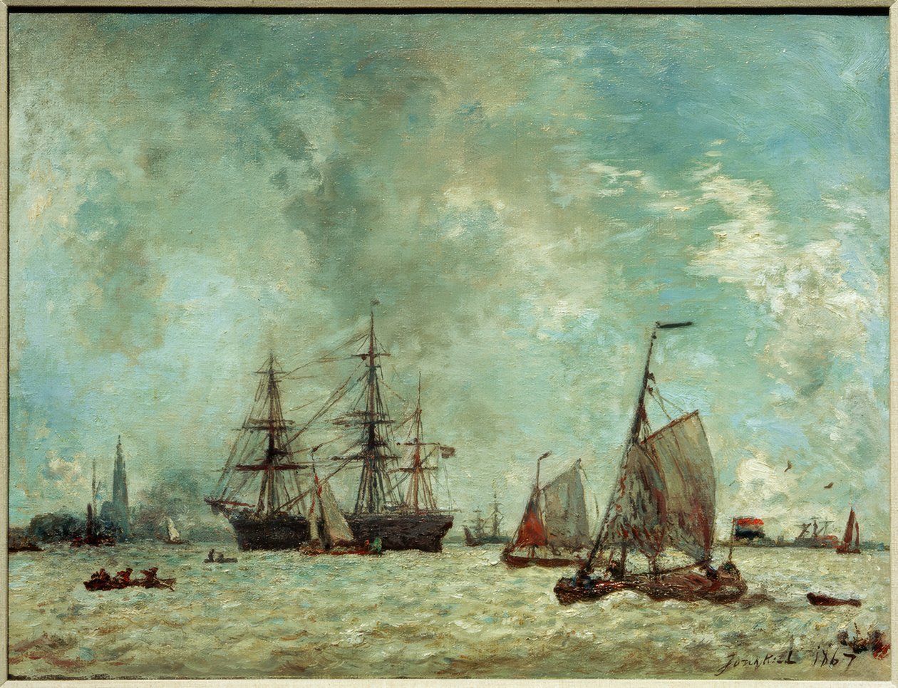 Havnen i Antwerpen av Johan Barthold Jongkind