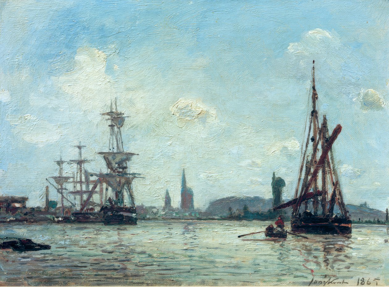 Seinen ved Rouen av Johan Barthold Jongkind