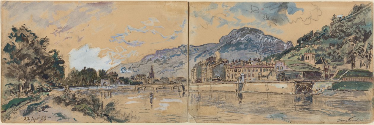 Grenoble av Johan Barthold Jongkind