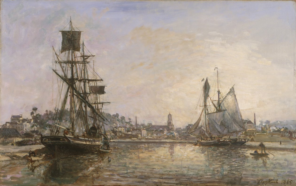 Honfleur, 1865. av Johan Barthold Jongkind