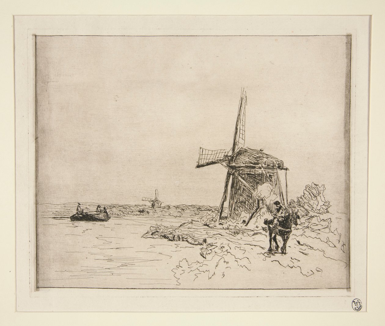 Towpath av Johan Barthold Jongkind