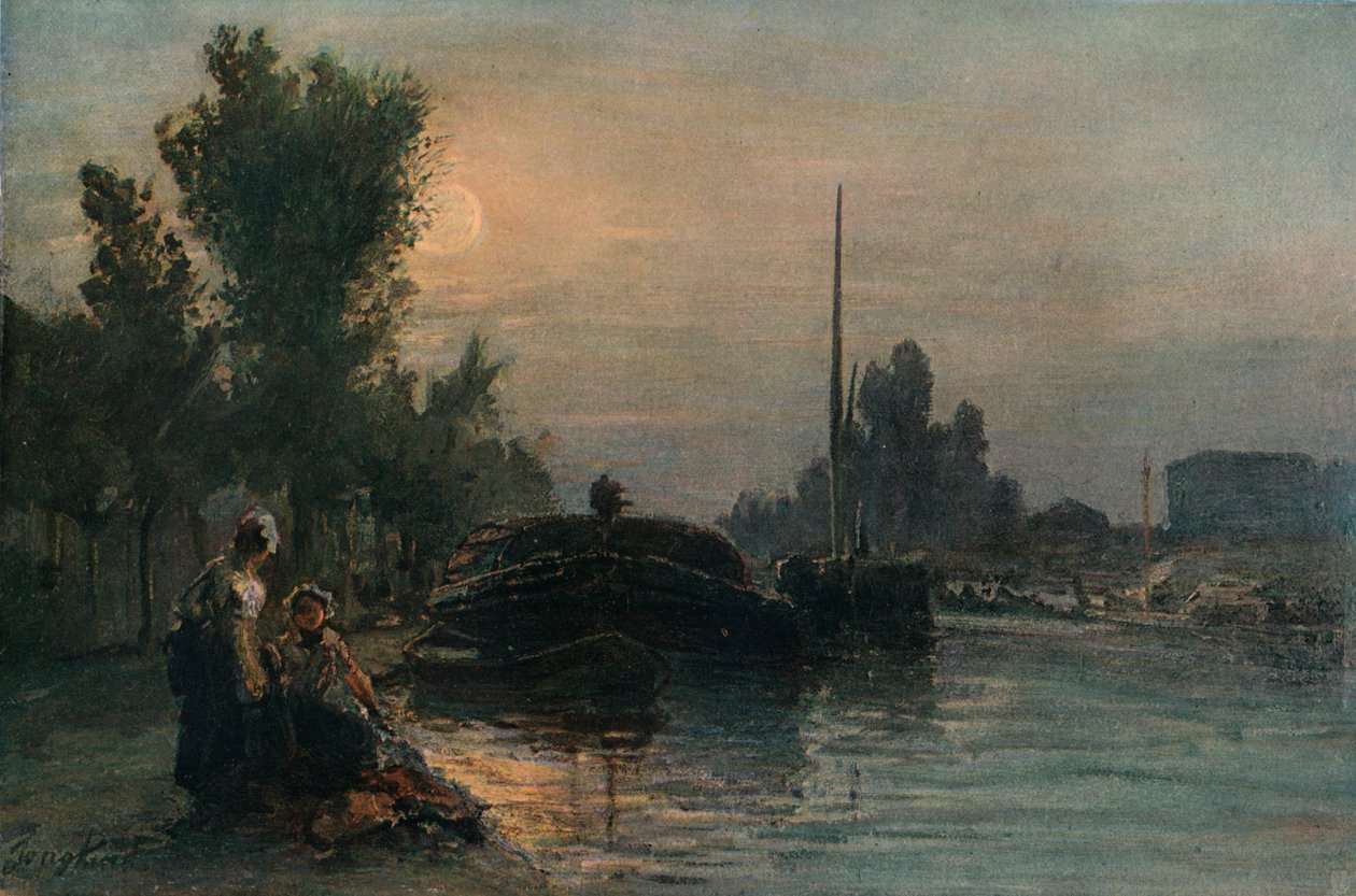Måneskinn, c1870, 1903 av Johan Barthold Jongkind