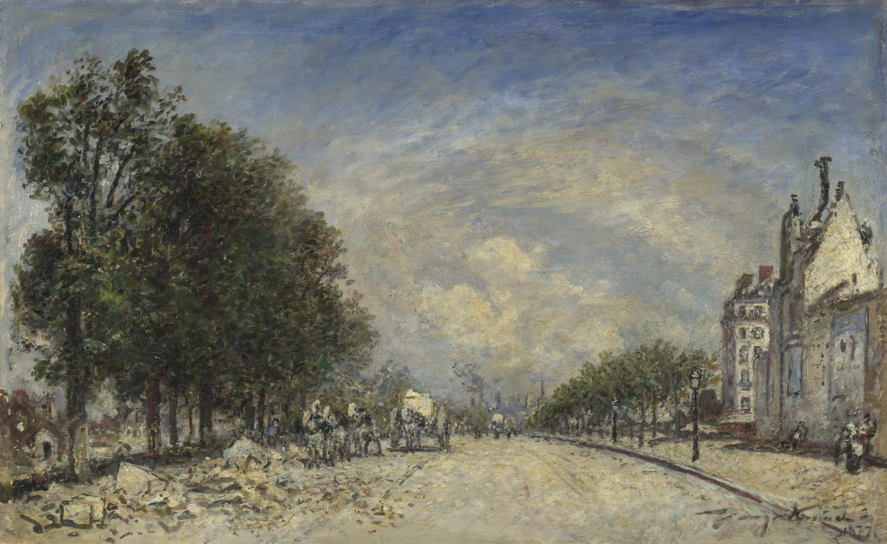 Boulevard de Port-Royal, Paris, 1877 av Johan Barthold Jongkind