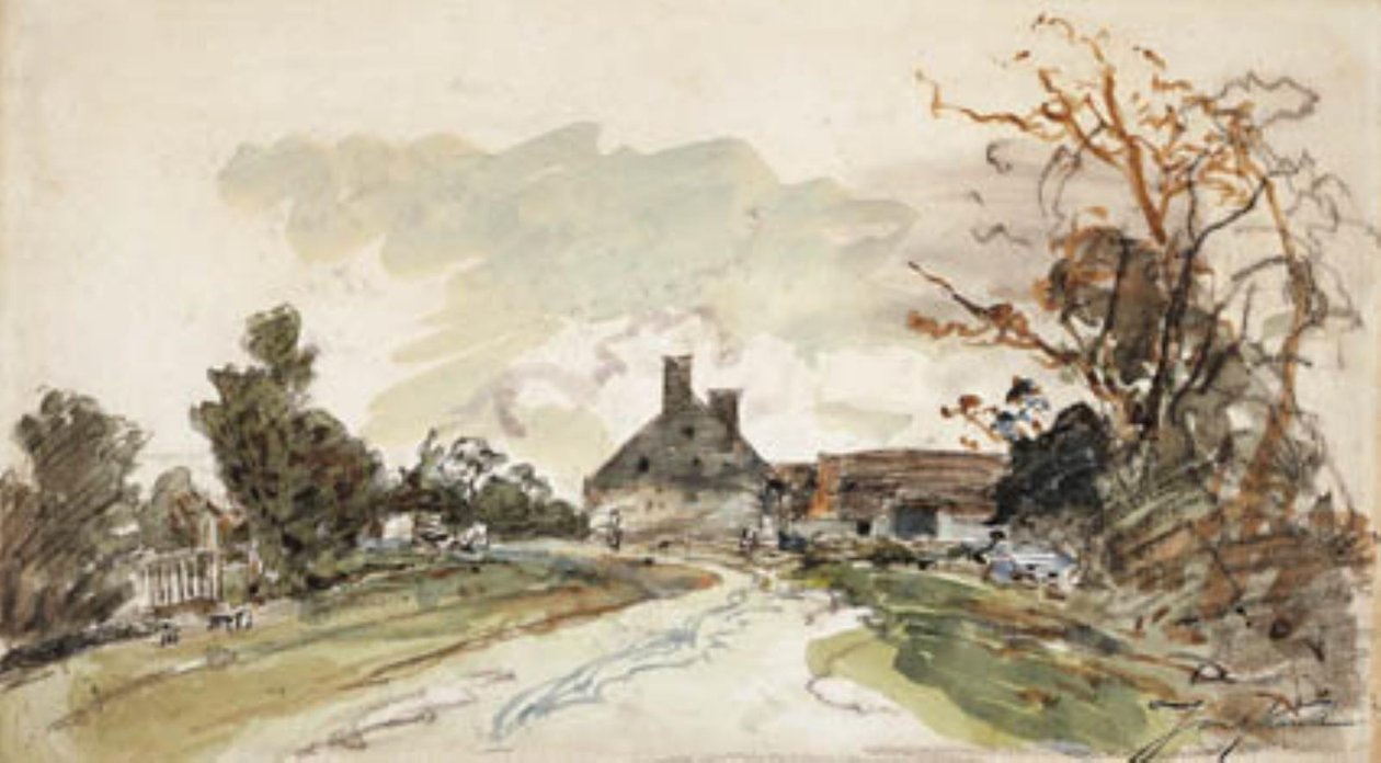 Veien gjennom Côte-Saint-André ved Grenoble av Johan Barthold Jongkind