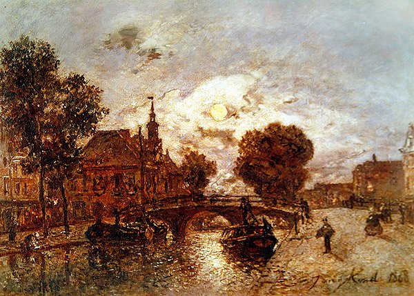 Utsikt over Haag, 1868 av Johan Barthold Jongkind