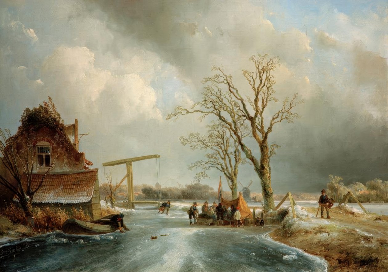 Vinter i Holland av Johan Barthold Jongkind