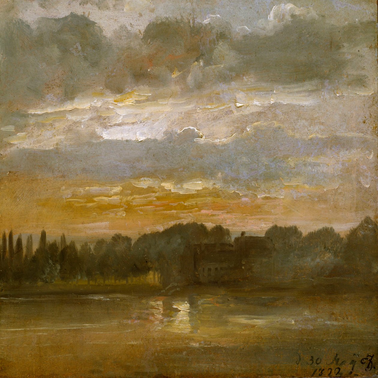 Kveld ved Elben av Johan Christian Dahl