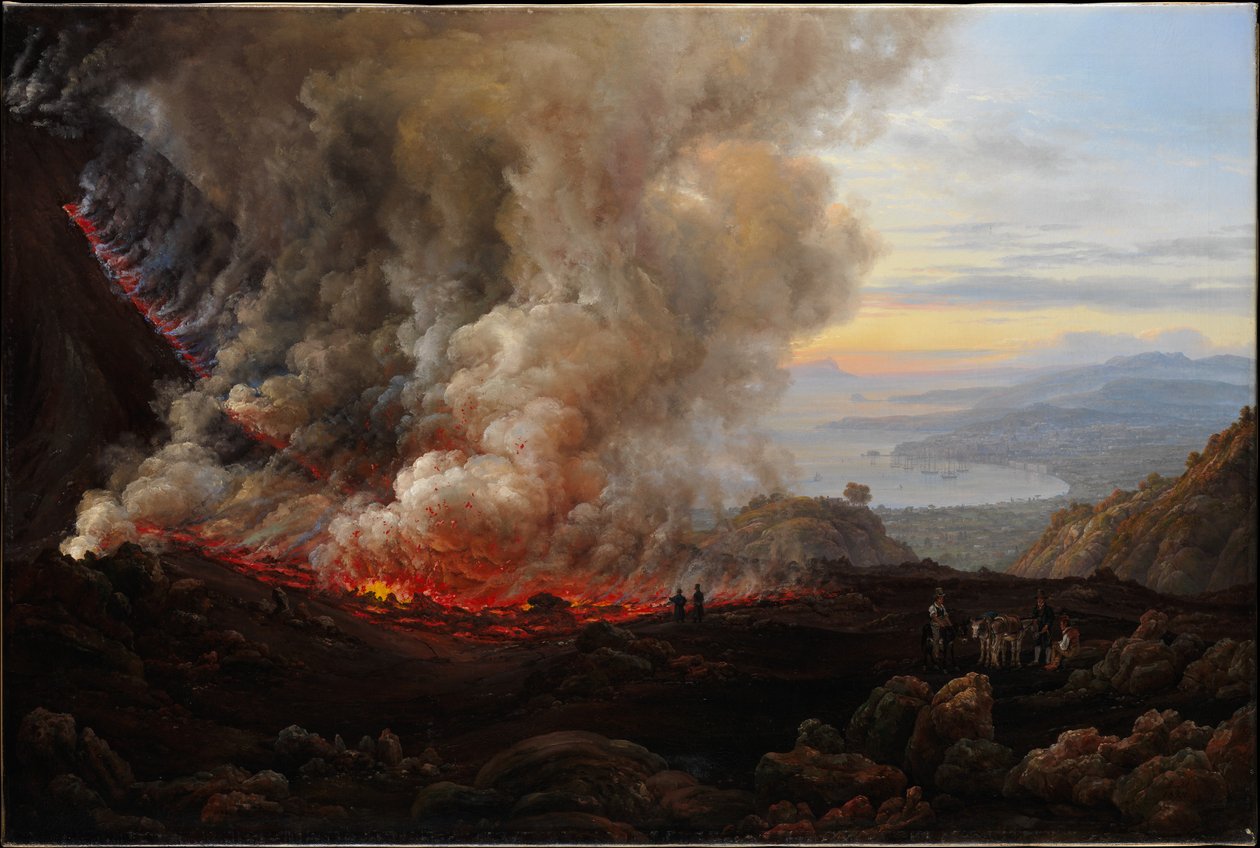 Et utbrudd av Vesuv av Johan Christian Dahl