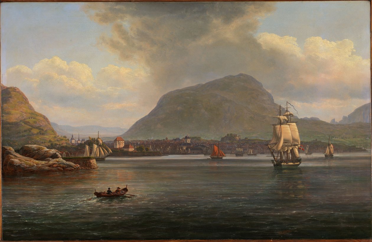 Bergen sett fra nordre led av Johan Christian Dahl