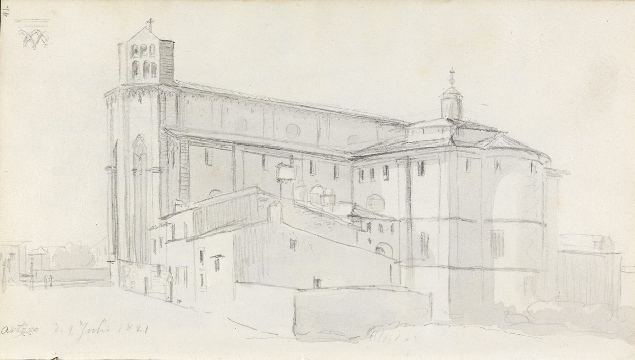 Domkirken i Arezzo av Johan Christian Dahl