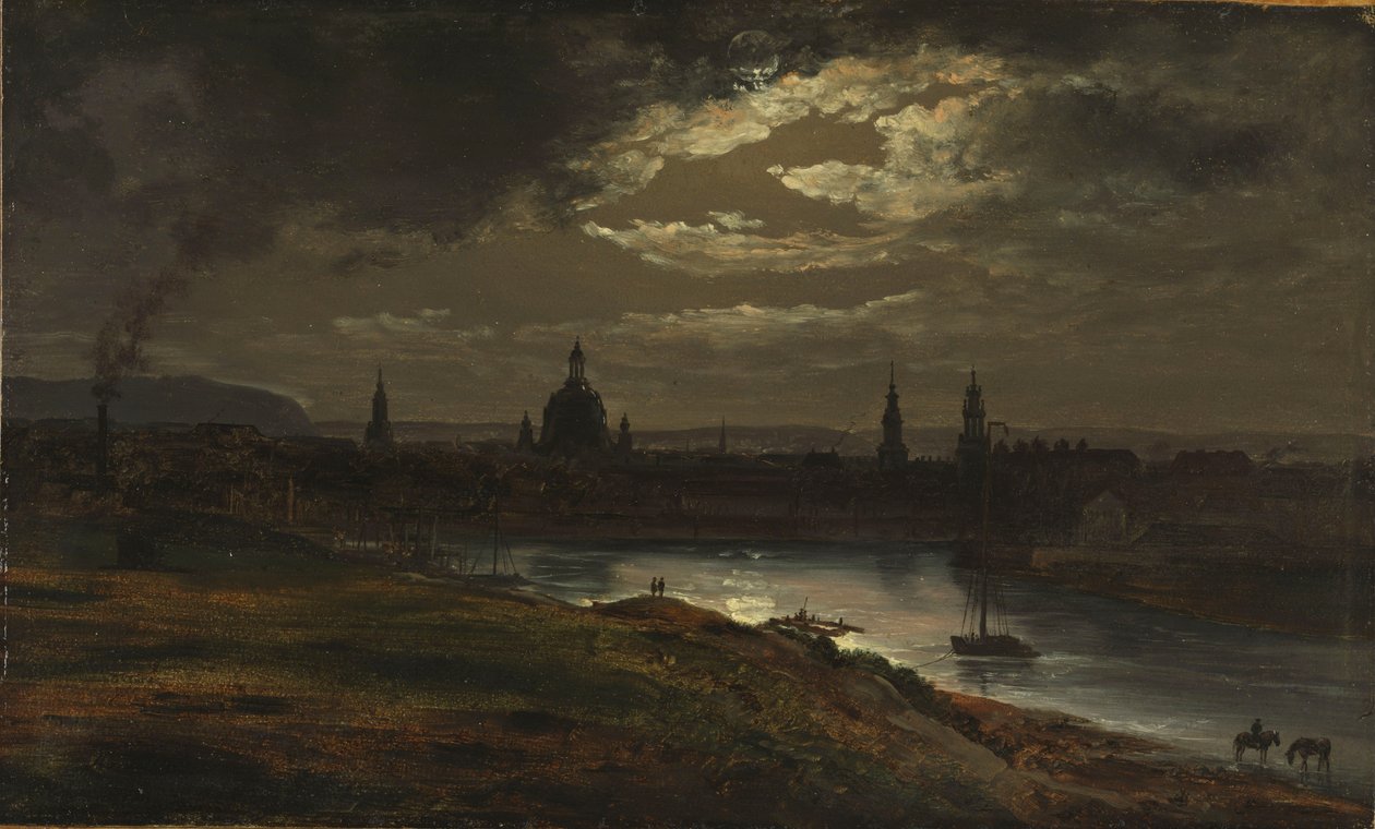 Dresden av Moonlight av Johan Christian Dahl