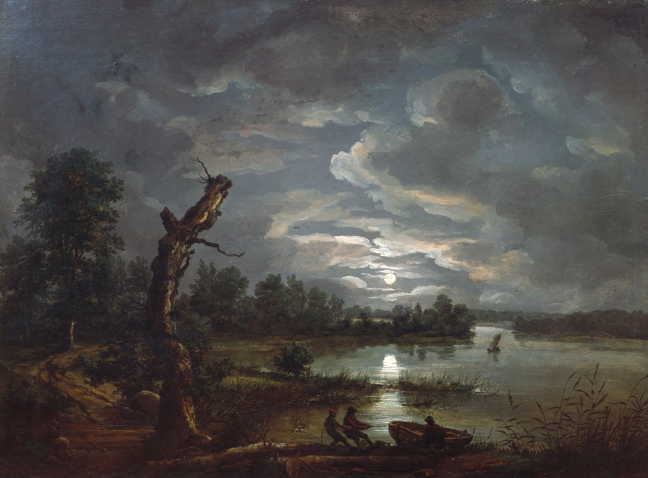 Esrum hav, ca. 1814 av Johan Christian Dahl