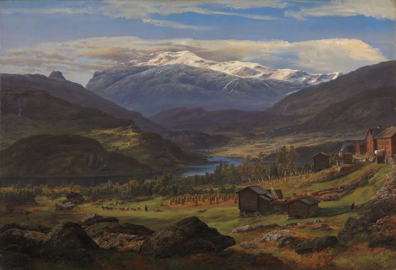 Fra Hjelle i Valdres av Johan Christian Dahl