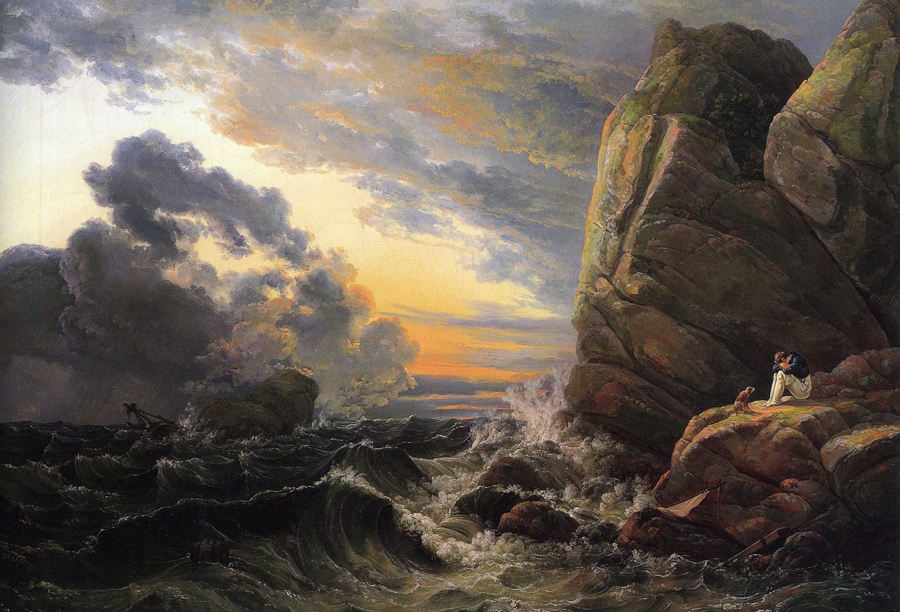 Morgen etter en stormfull natt av Johan Christian Dahl