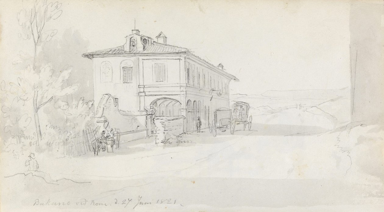 Skysstasjonen i Baccano av Johan Christian Dahl