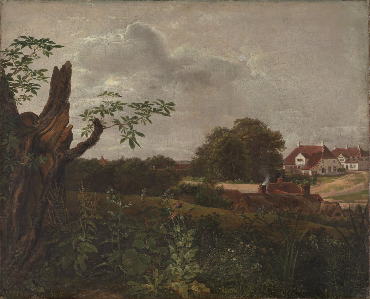 Det store vertshuset i Fredensborg av Johan Christian Dahl