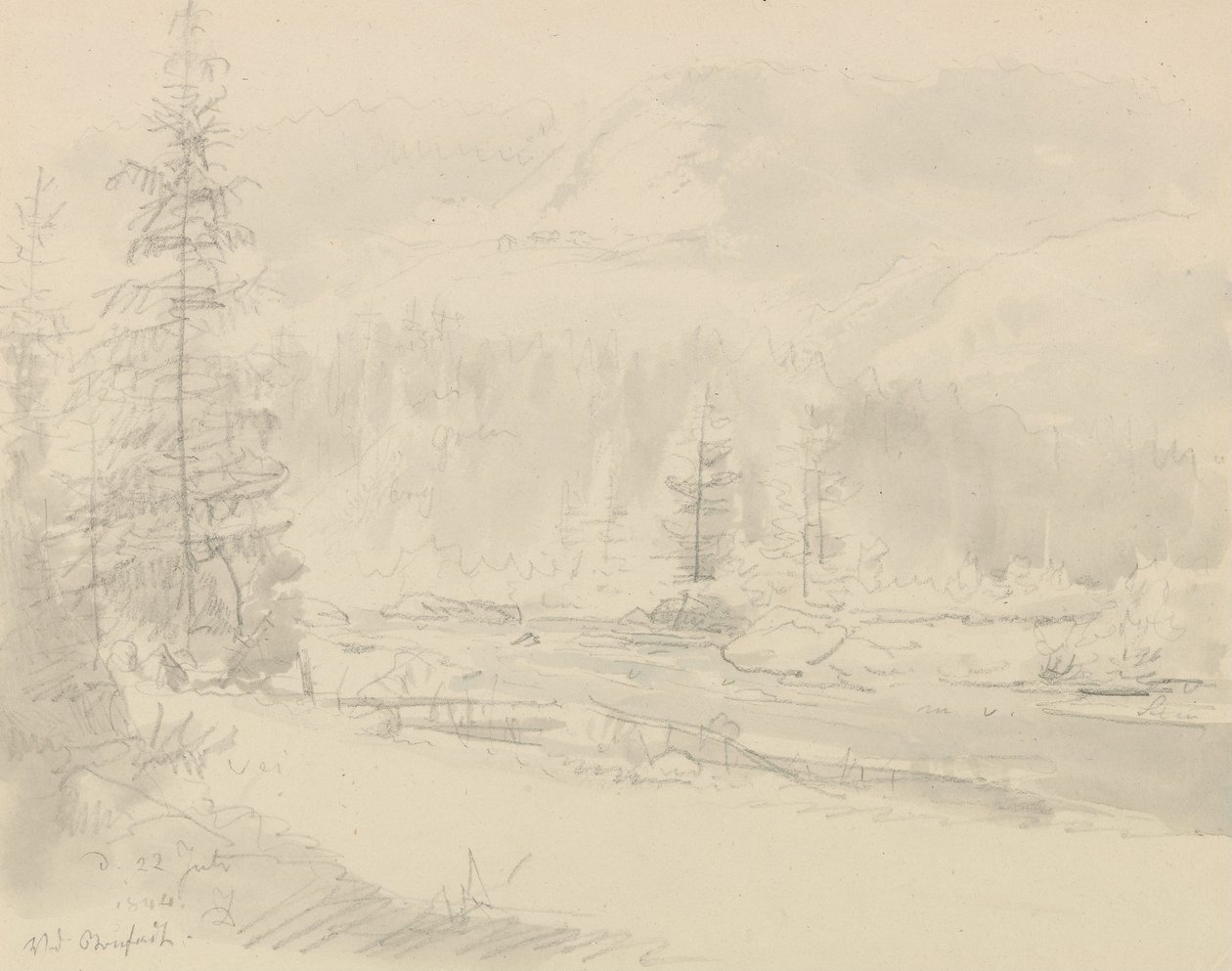 Ved Bruflat av Johan Christian Dahl