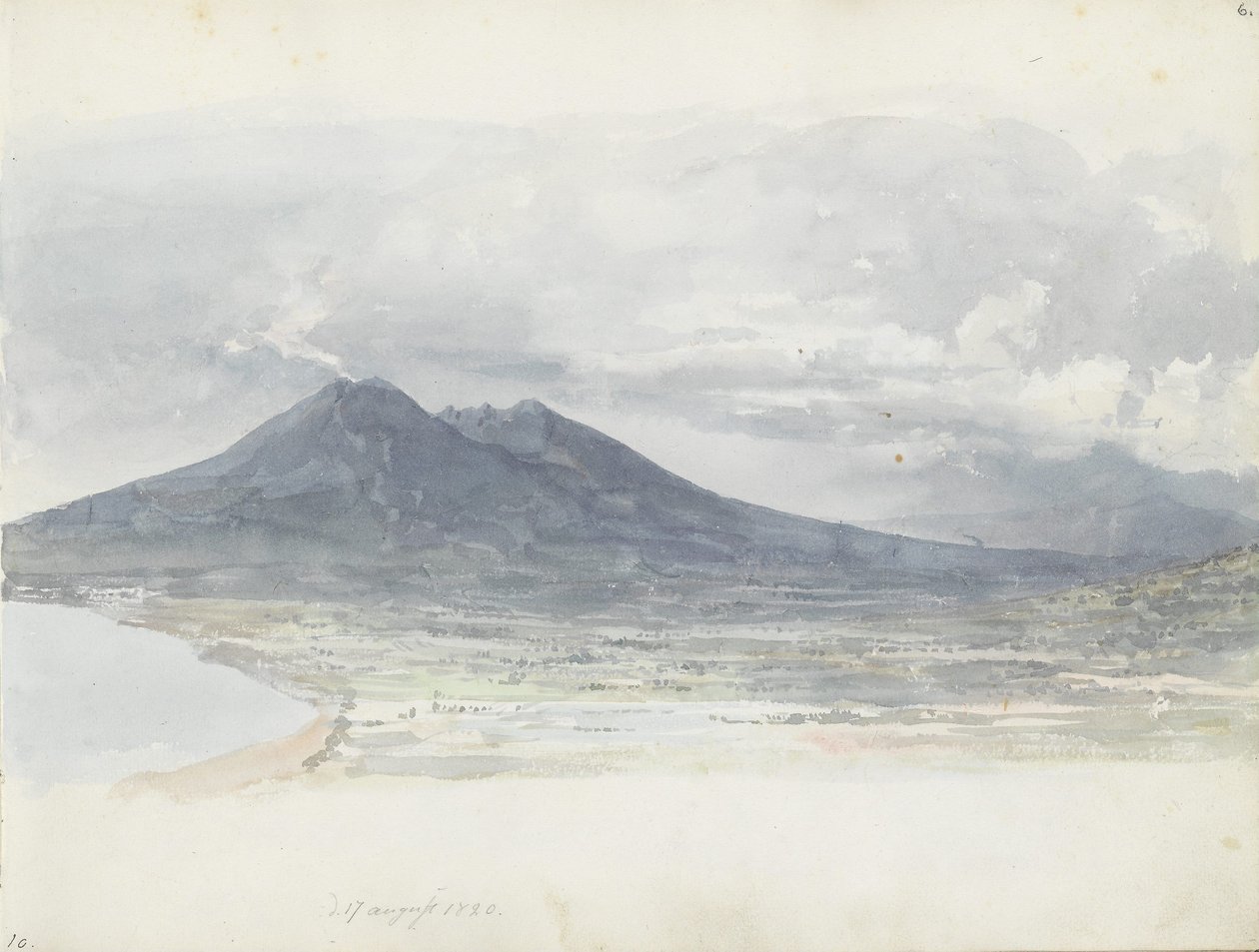 Vesuv sett fra Quisisana av Johan Christian Dahl