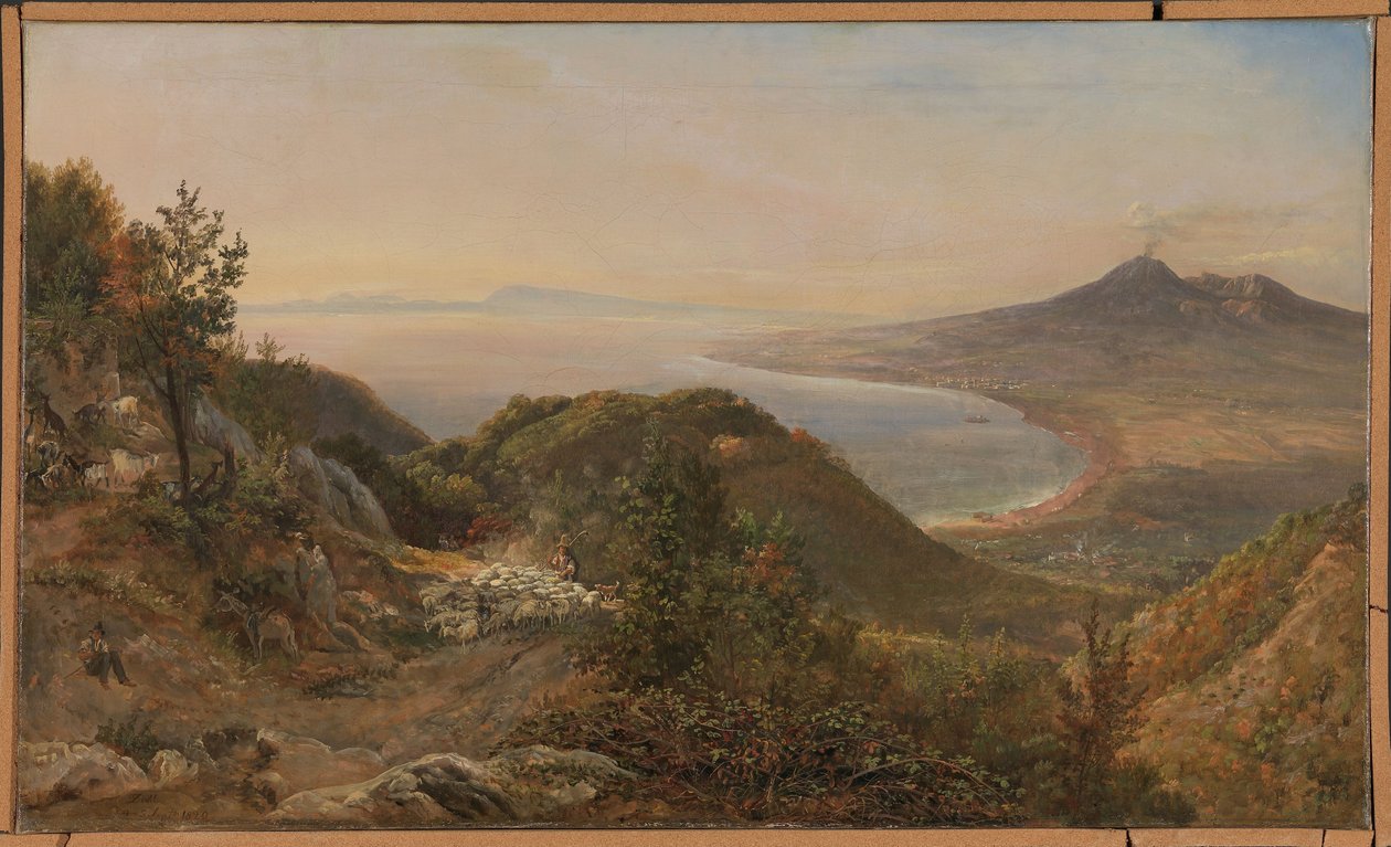 Utsikt fra Pimonte av Johan Christian Dahl