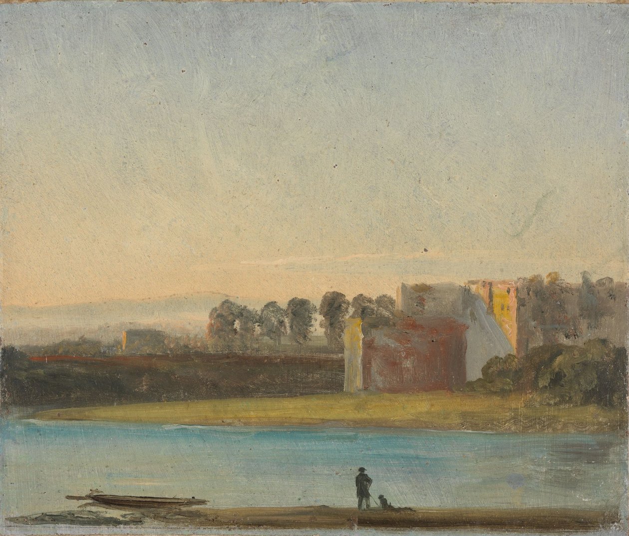 Utsikt over Elben av Johan Christian Dahl