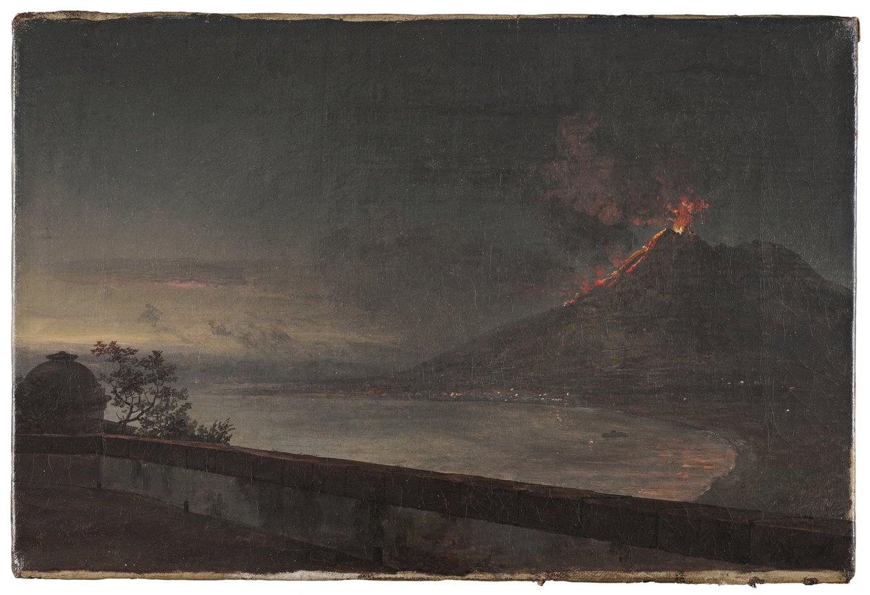 Utsikt mot Vesuv fra Villa Quisisana av Johan Christian Dahl