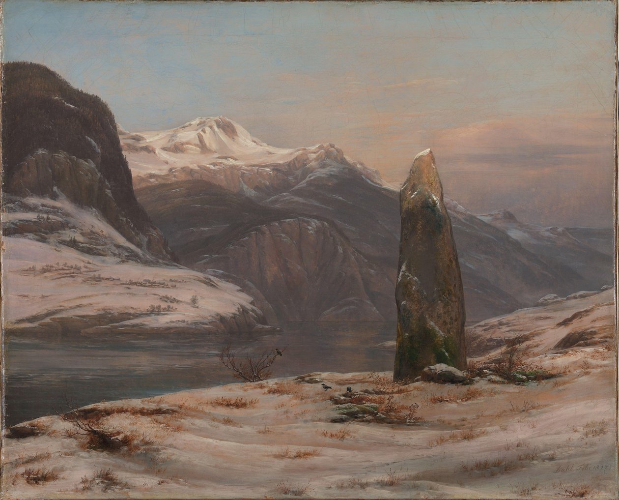Winter at the Sognefjord av Johan Christian Dahl