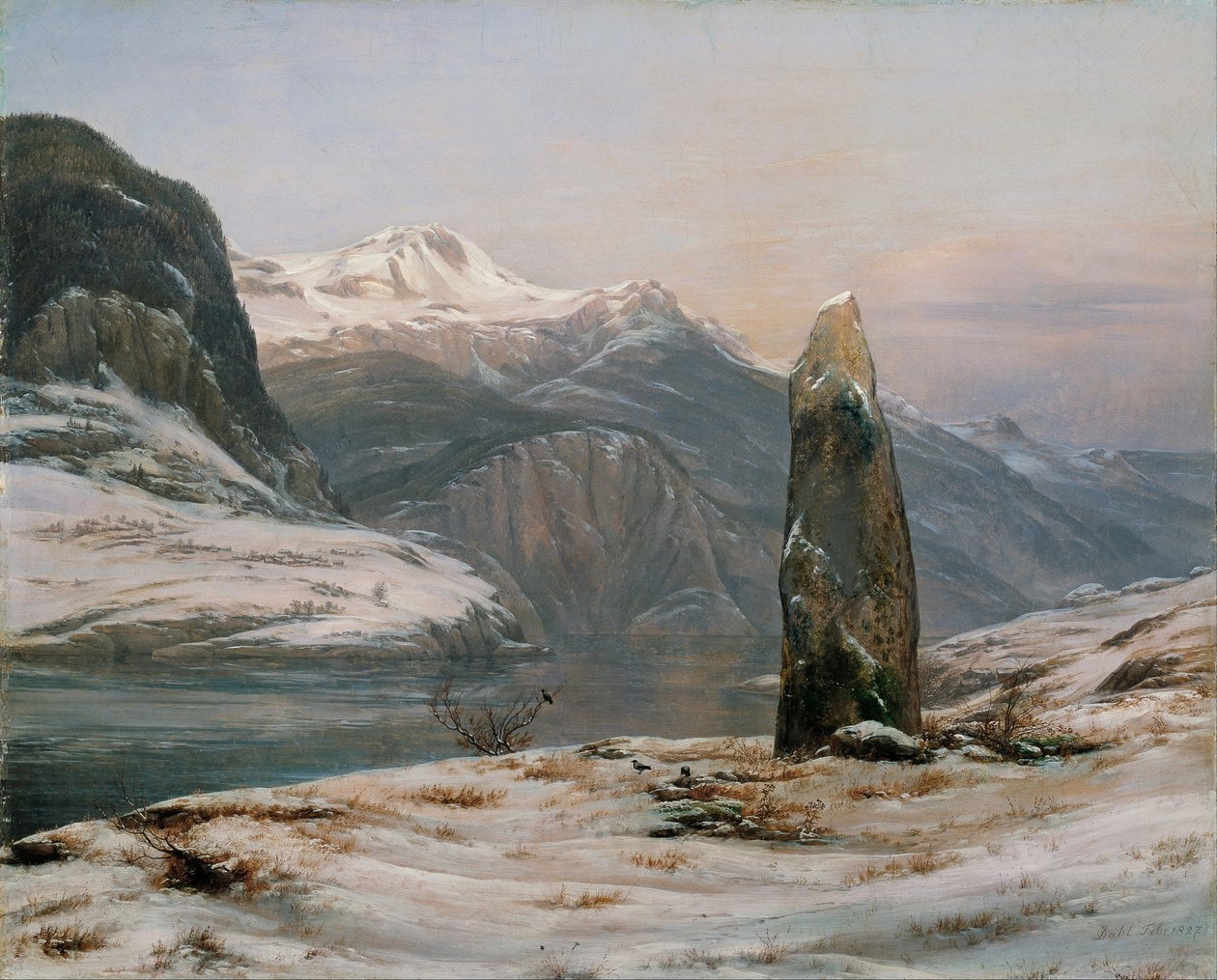 Vinter ved Sognefjorden av Johan Christian Dahl