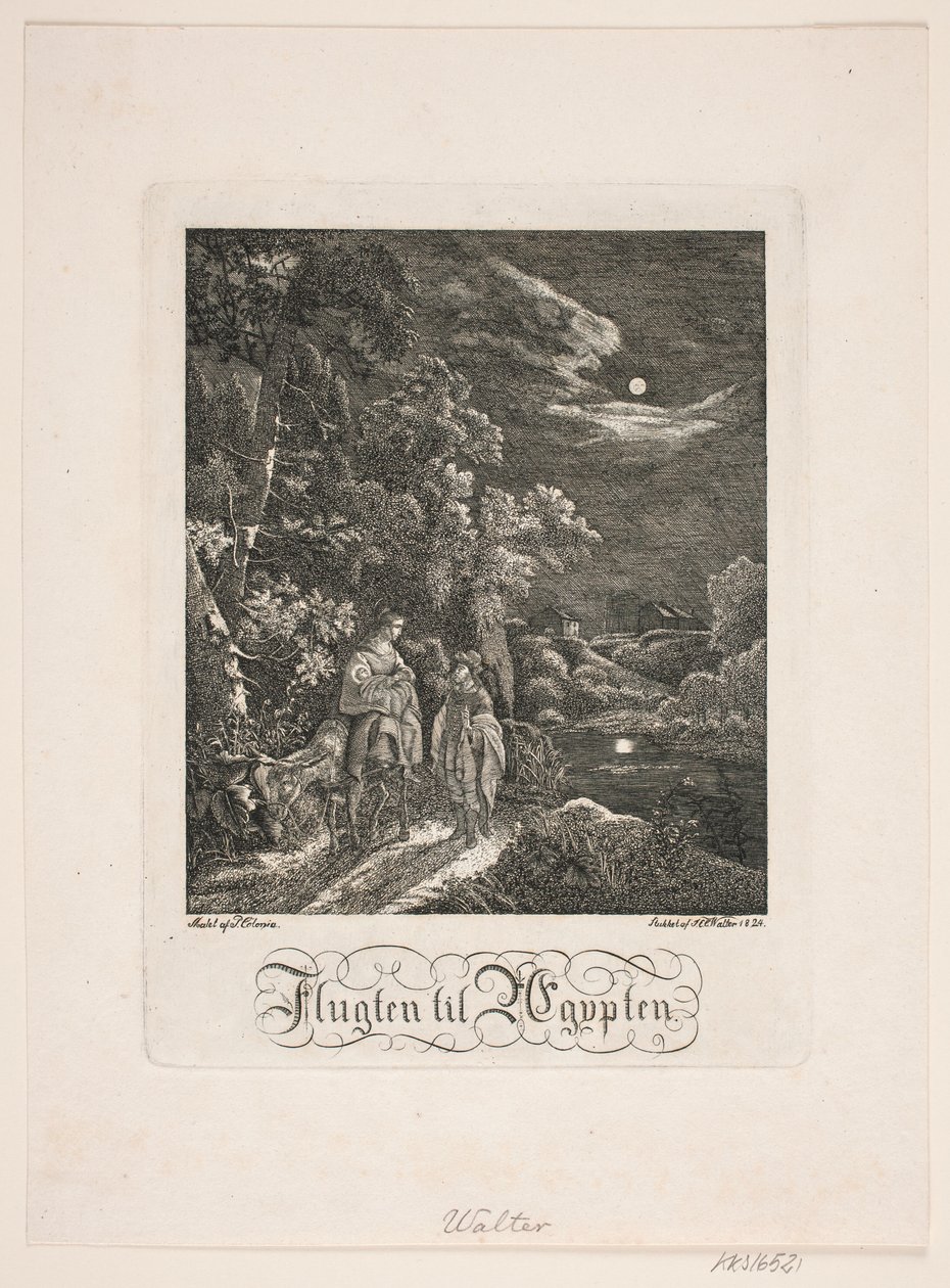 Flyturen til Egypt av Johan Christian Ernst Walter