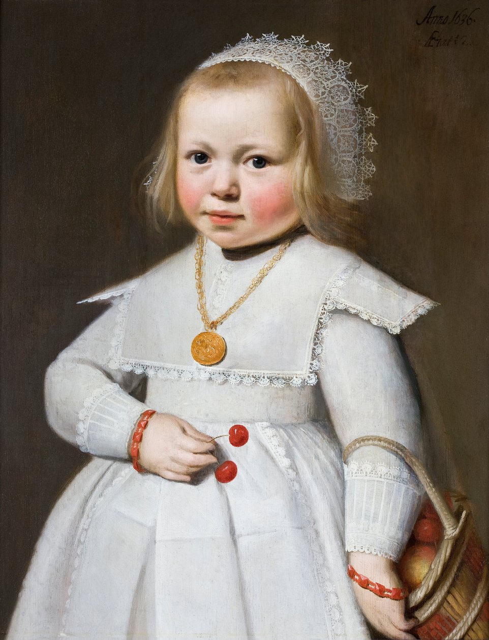 Portrett av en to år gammel jente, 1636 av Johan Cornelisz van Loenen