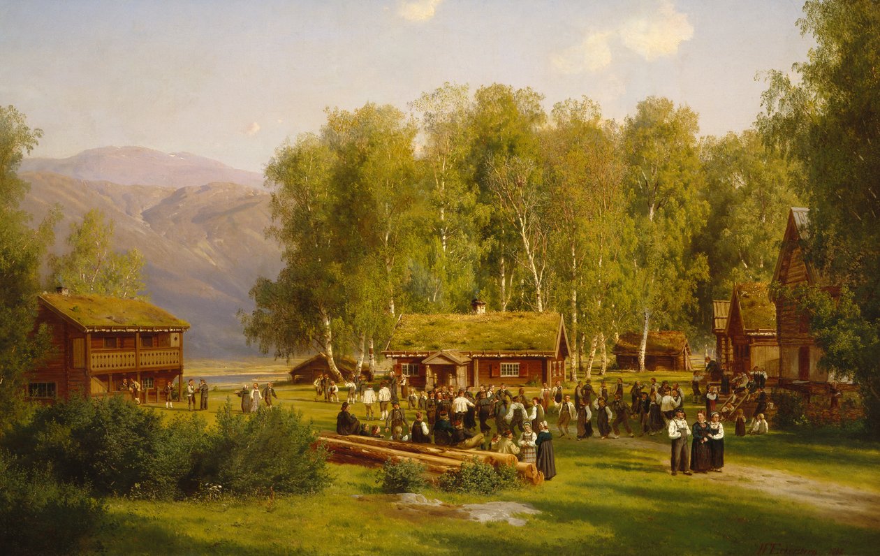 Midtsommerfest av Johan Fredrik Eckersberg