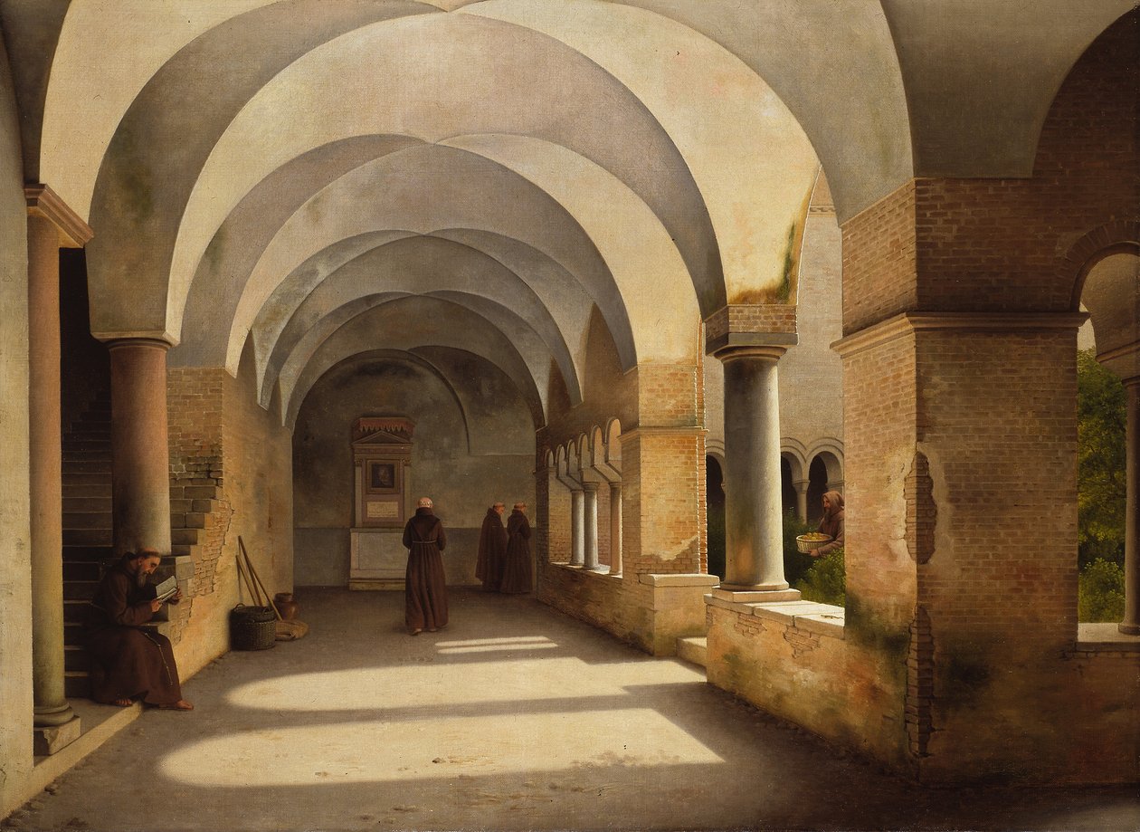 The Cloisters, San Lorenzo utenfor murene av Johan Fredrik Eckersberg