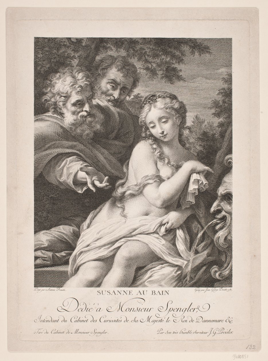Susanna i badekaret av Johan Georg Preisler