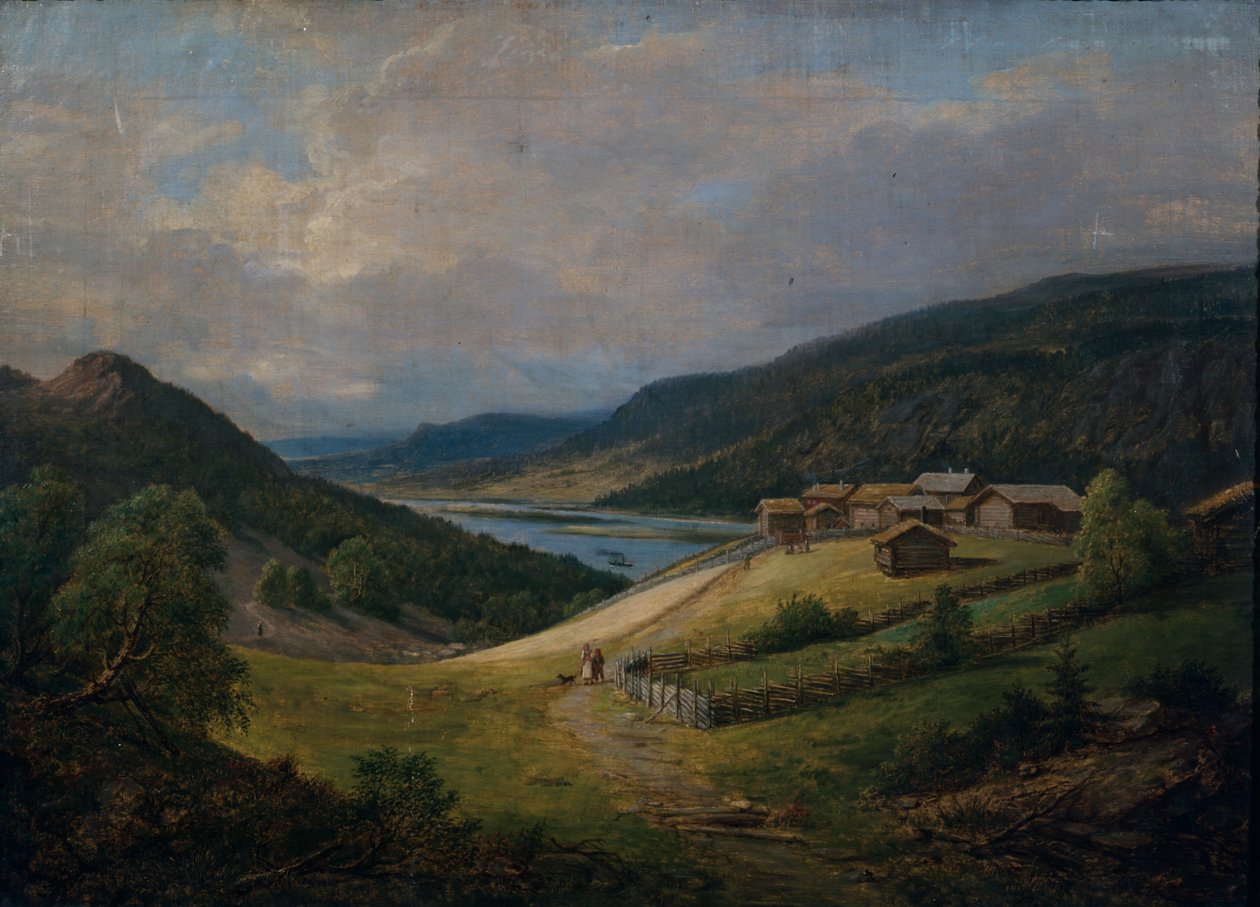 Fra Gudbrandsdalen (olje på lerret) av Johan Gorbitz