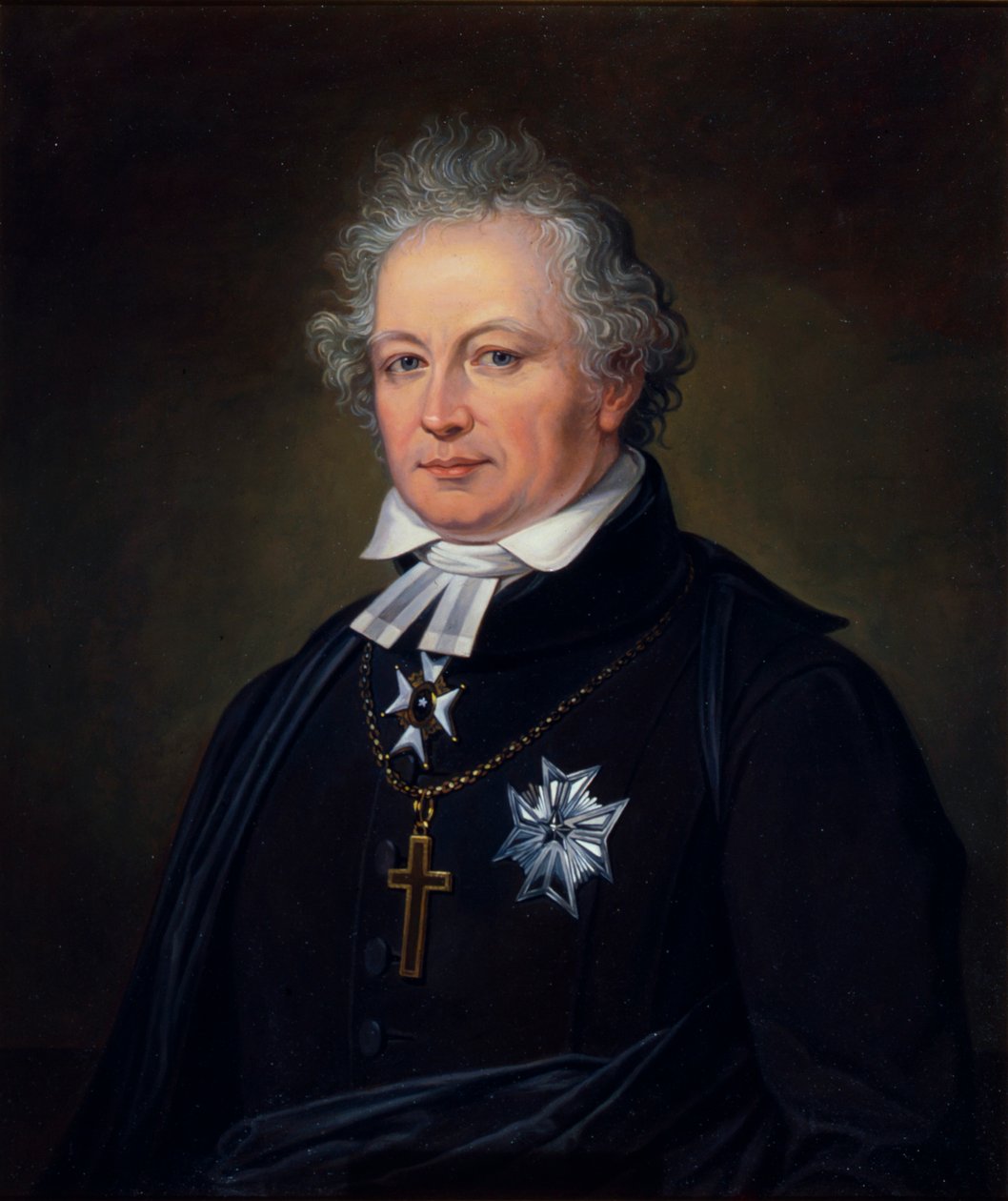 Esaias Tegnér, svensk poet og biskop, 1800-tallet av Johan Gustaf Sandberg