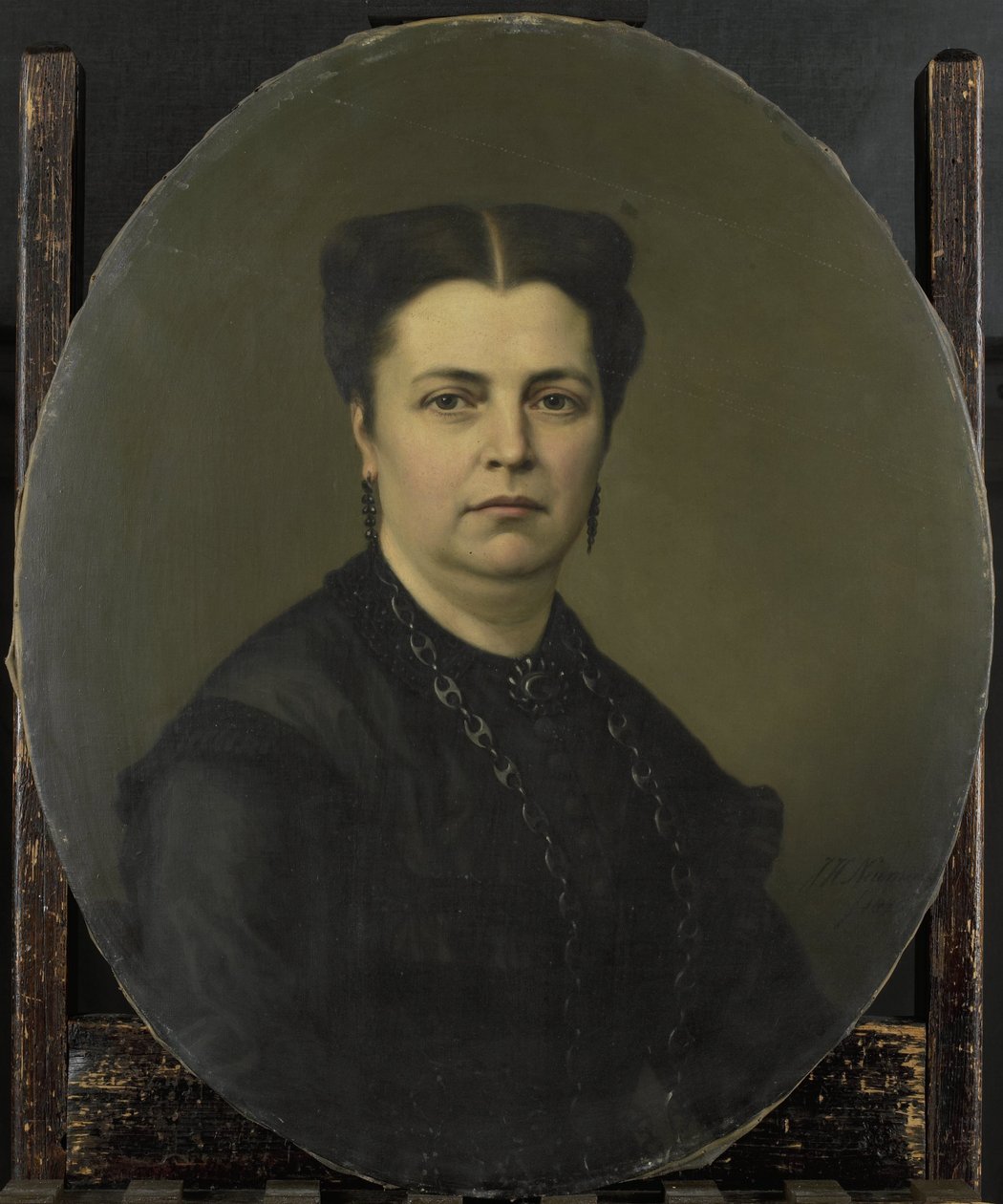 Jeanette Antoinette Pietermaat (1818-70). Kone til Pieter Mijer av Johan Heinrich Neuman (signed by artist)