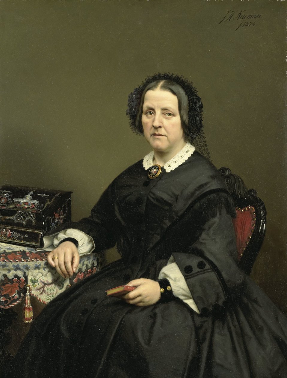 Wilhelmina Margaretha van den Bosch (1807-74). Kone til Gerard Johan Lost van Themaat av Johan Heinrich Neuman