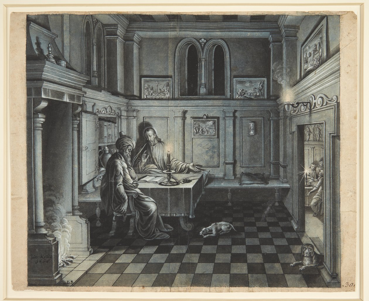Kristus og Nikodemus av Johan Keyll