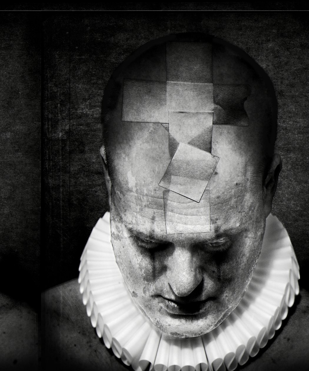 A clowns death (serie), 2016 (fotomanipulering) av Johan Lilja