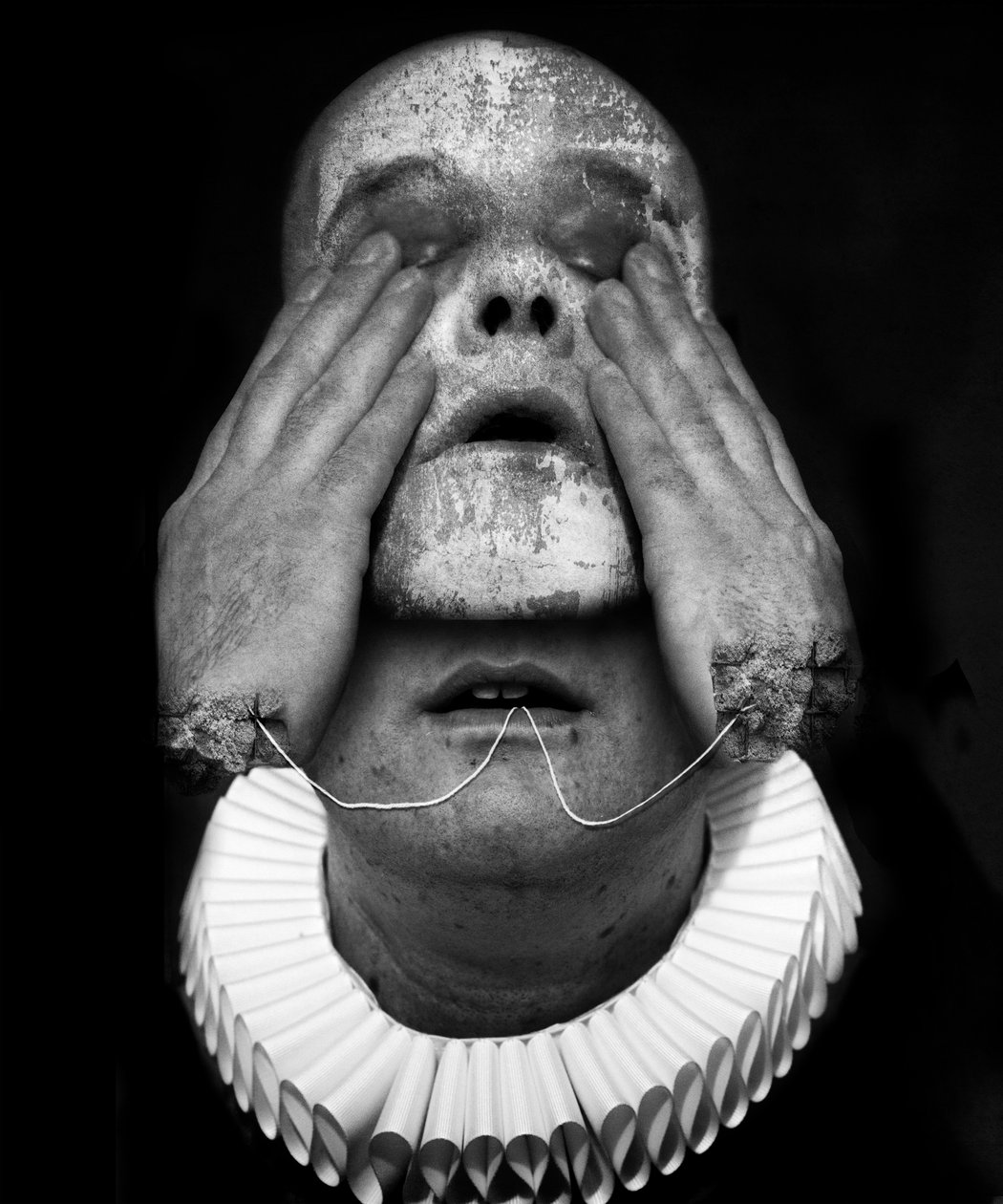 A clowns death (serie), 2016 (fotomanipulering) av Johan Lilja