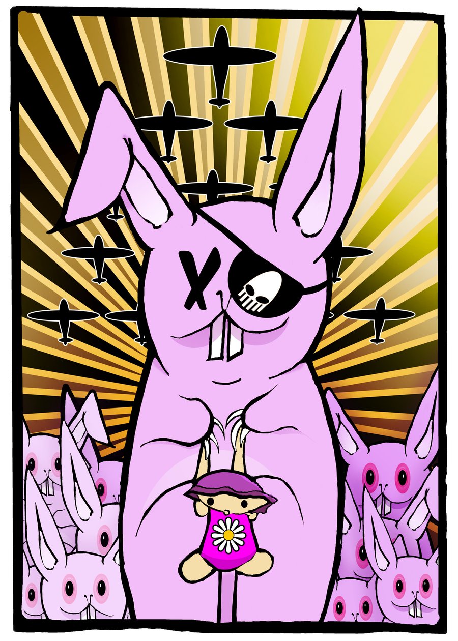 The Rabbits, 2012 (digitalt maleri) av Johan Lilja