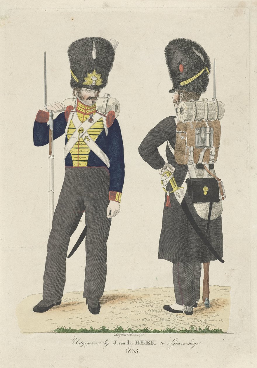 To infanterisoldater av Johan Martin Leydenroth