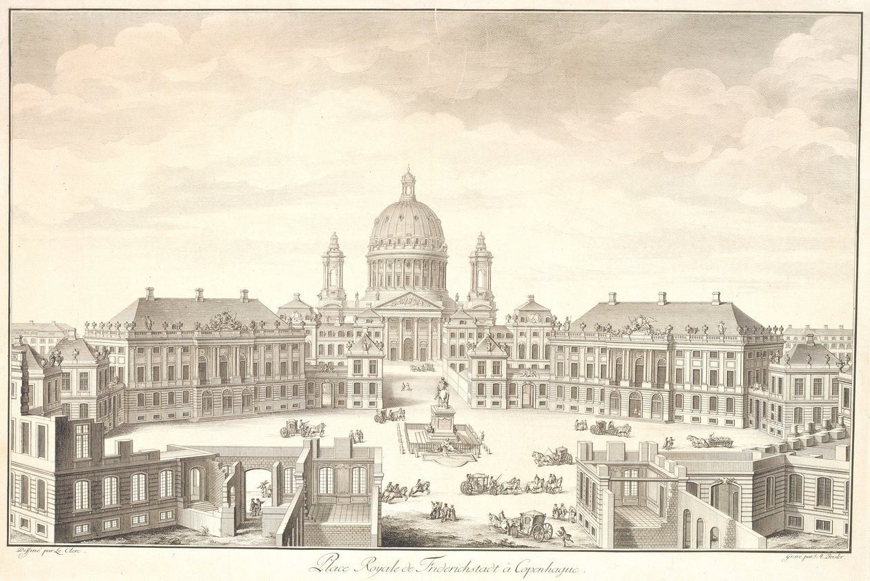 Place Royale fra Friedrichstadt til København av Johan Martin Preisler
