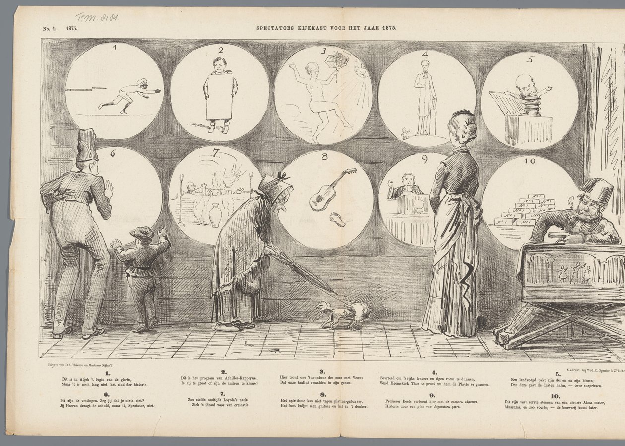 Tilskuerskap for året 1875 (tittel på objekt) av Johan Michaël Schmidt Crans