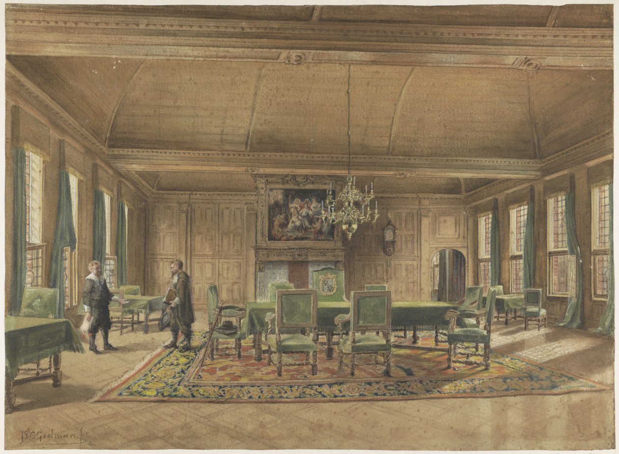 Provinsrådet i Provinshuset i Groningen av Johan Paul Constantinus Grolman